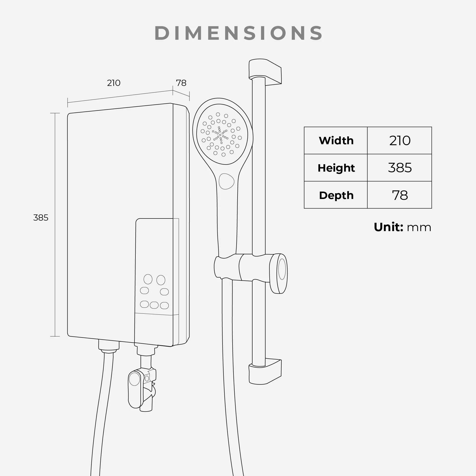 Instant Water Heater with LCD Corner Control (TG3AD1) - Image 8