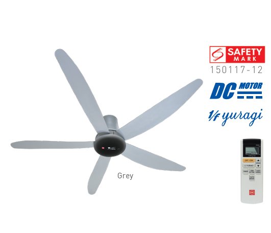 5-Blades Remote Control Ceiling Fan (T60DW) - Image 2